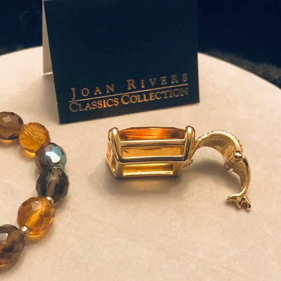 Joan Rivers Vintage Crystal Necklace & Earrings Set - Picture 11 of 16